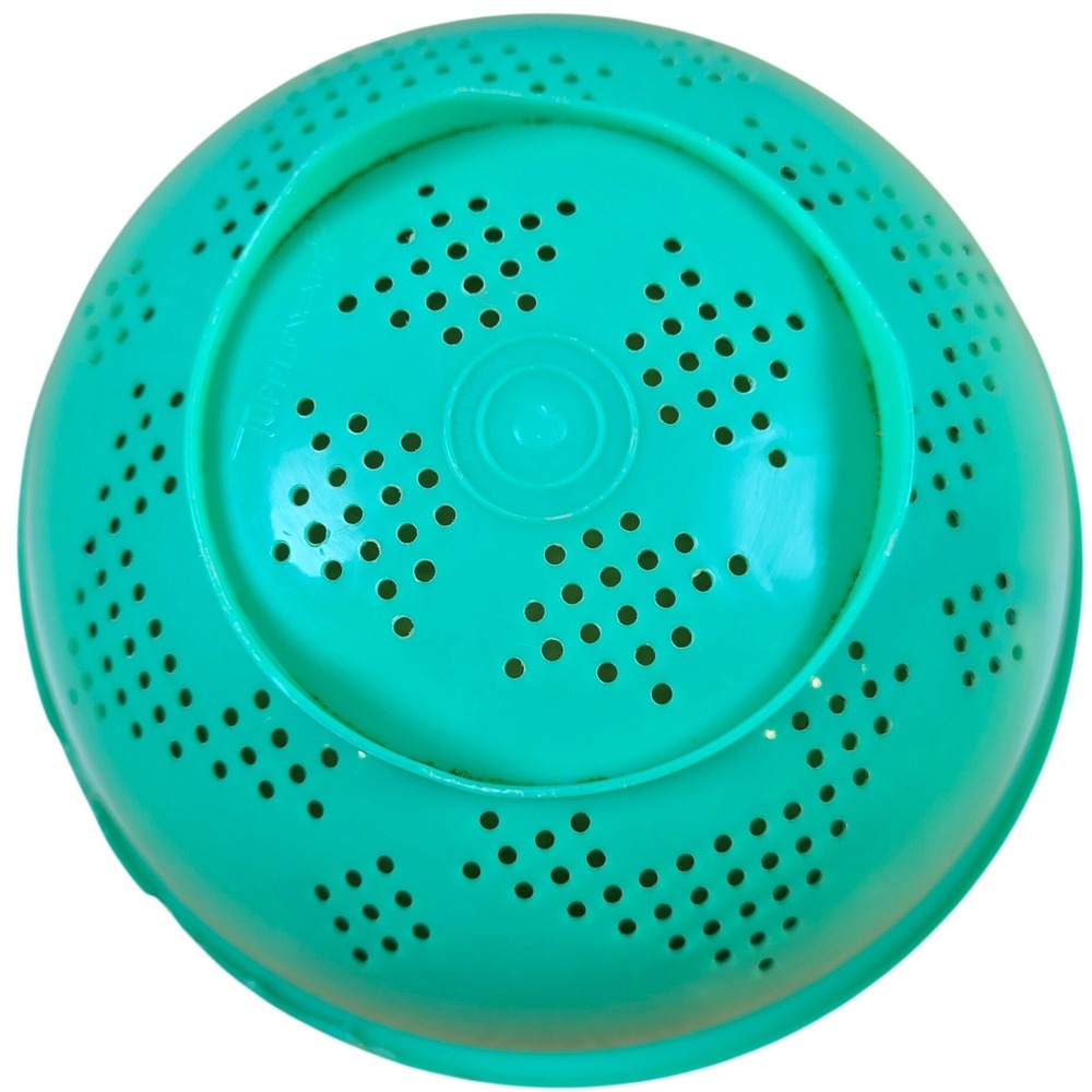 Tupperware 339 Jadite Green Footed 9" Colander Strainer‎ Bowl Vintage MCM